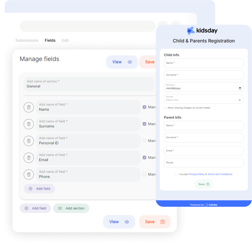 Create & Manage Customized Forms